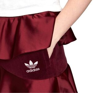 Adidas Originals x J KOO Women's Velour Trefoil Ruffle Track Pants